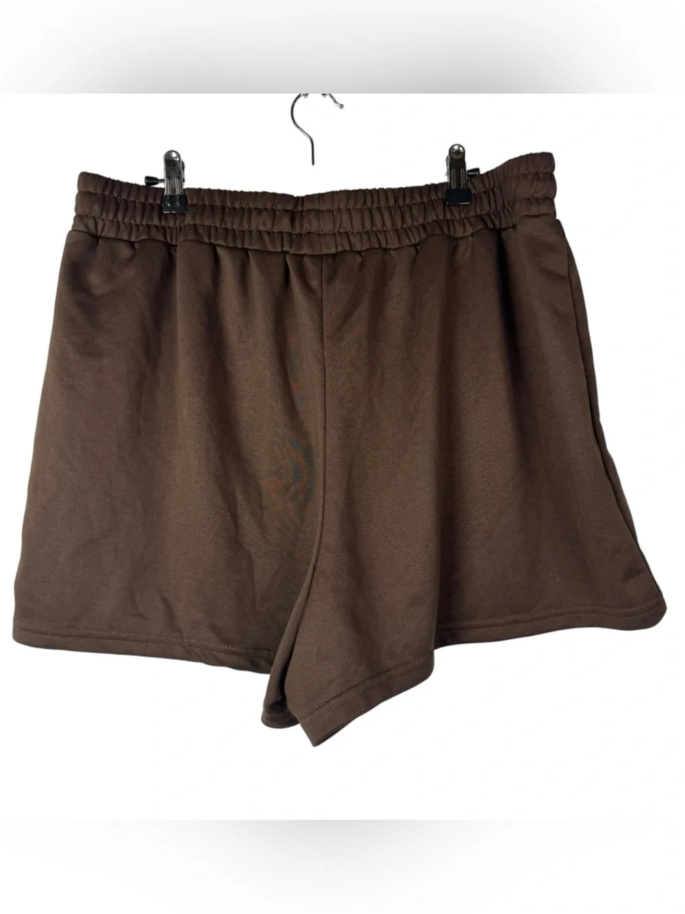 Boutique Dark Brown Mushroom Graphic Sweat Pull On Shorts 2XL